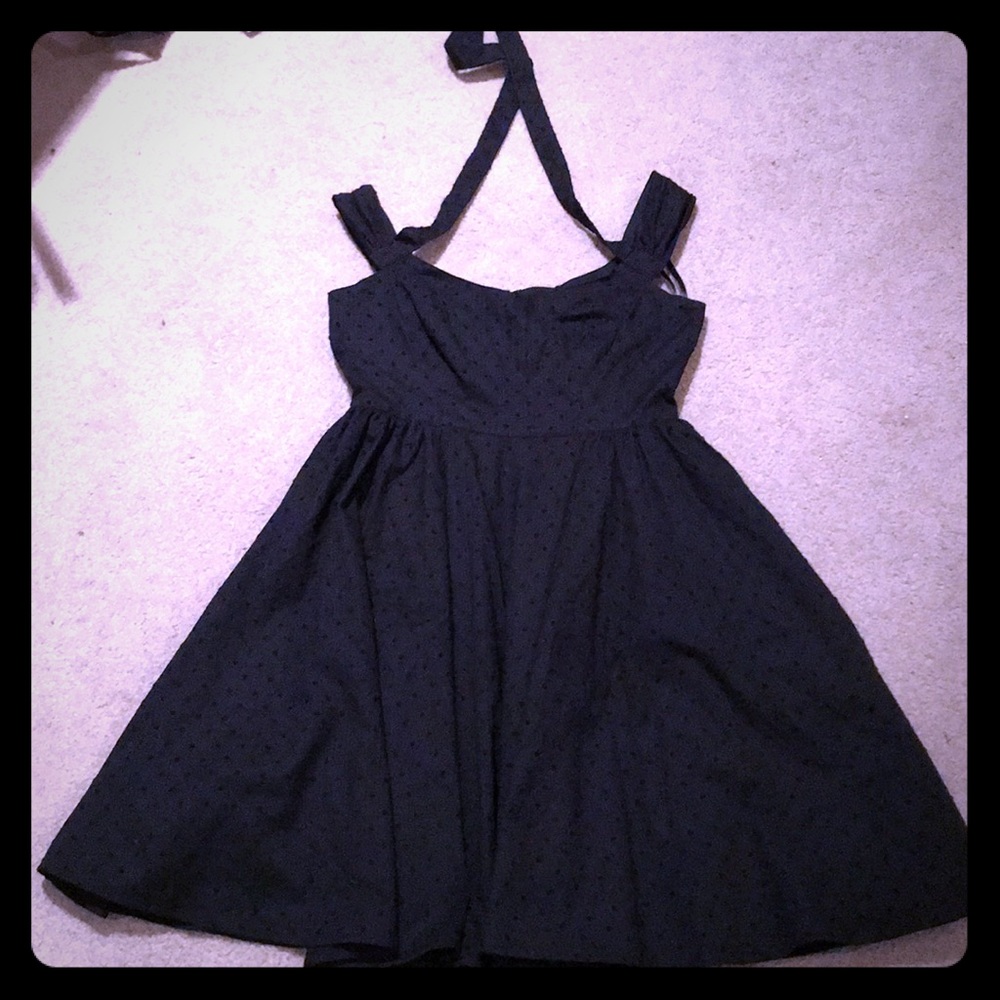 Black rockabilly dress